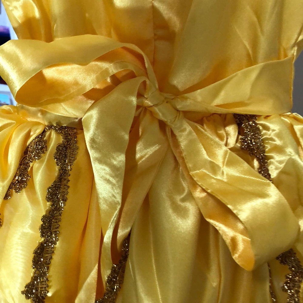 Gave away -Quality Princess Belle Dress & Gloves - Picture 2 of 6